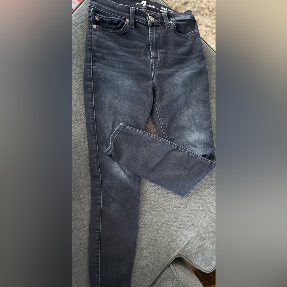 7 For All Mankind Dark Blue Denim Jeans